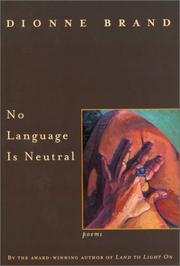Cover of: No Language Is Neutral by Dionne Brand