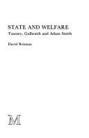 Cover of: State and welfare: Tawney, Galbraith and Adam Smith