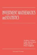 Cover of: Investment mathematics and statistics