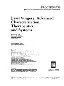 Cover of: Laser surgery: advanced characterization, therapeutics, and systems : 15-18 January 1989, Los Angeles, California