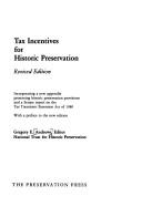 Cover of: Tax incentives for historic preservation | 