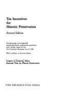 Cover of: Tax incentives for historic preservation