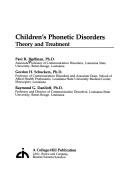 Cover of: Children's Phonetic Disorders by 