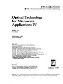 Cover of: Optical Technology for Microwave Applications IV