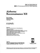 Cover of: Airborne reconnaissance XII: 16-17 August 1988, San Diego, California