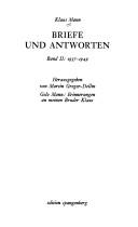 Cover of: Briefe und Antworten