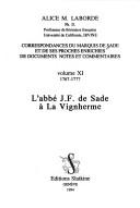 Cover of: Correspondances du marquis deSade et de ses proches enrichies de documents, notes et commentaires by Marquis de Sade