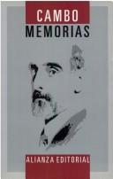Cover of: Memorias (1876-1936) by Francesc Cambó