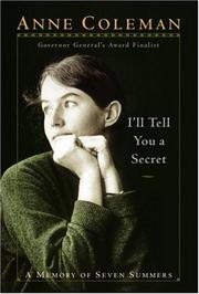 Cover of: I'll Tell You A Secret: A Memory Of Seven Summers