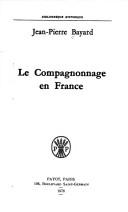Cover of: Le compagnonnage en France.