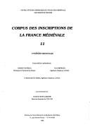 Cover of: Corpus des inscriptions de la France médiévale