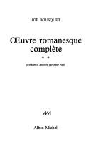 Cover of: Oeuvre romanesque complète