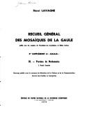 Cover of: Recueil général des mosaïques de la Gaule.