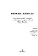 Cover of: Parcours et rencontres by réunis par Paolo Carile ... [et al.].