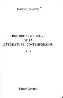 Cover of: Histoire descriptive de la littérature contemporaine.