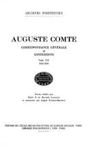 Correspondance générale et confessions by Auguste Comte