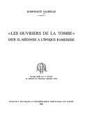Cover of: "Les ouvriers de la tombe": Deir El-Médineh à l'époque Ramesside