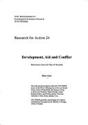 Cover of: Development, aid and conflict: reflections from the case of Rwanda