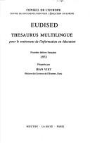 Cover of: EUDISED thesaurus multilingue pour le traitement de l'information en éducation.