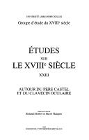 Cover of: Autour du père Castel et du clavecin oculaire by éditées par les soins de Roland Mortier et Hervé Hasquin.