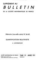 Quantification relativiste by André Unterberger