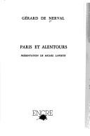 Cover of: Paris et alentours by Gérard de Nerval