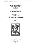 Cover of: De natura deorum by Cicero