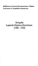 Cover of: Enriquillo: leyenda histórica dominicana (1503-1533)