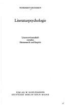 Cover of: Literaturpsychologie by Norbert Groeben