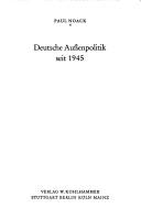 Cover of: Deutsche Aussenpolitik seit 1945.
