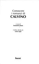 Cover of: Conoscere i romanzi di Calvino