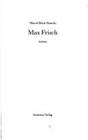 Cover of: Max Frisch by Marcel Reich-Ranicki