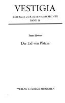 Cover of: Der Eid von Plataiai. by Siewert, Peter.