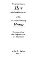 Cover of: Herr im Hause: Prosa von Frauen zwischen Gründerzeit und erstem Weltkrieg