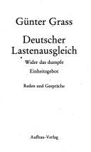 Cover of: Deutscher Lastenausgleich by Günter Grass