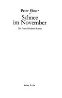 Cover of: Schnee im November: ein Franz-Schubert Roman