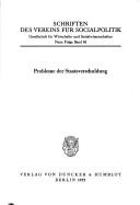 Cover of: Probleme der Staatsverschuldung
