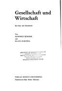 Cover of: Gesellschaft und Wirtschaft: ein Lehr-und Arbeitsbuch