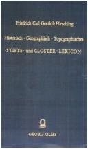 Cover of: Historisch-geographisch-topographisches Stifts- und Closterlexikon.