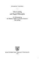 Otto Ludwig und Hegels Philosophie by Pramod Talgeri
