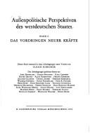 Cover of: Aussenpolitische Perspektiven des westdeutschen Staates. by 