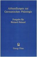 Cover of: Abhandlungen zur Germanischen Philologie: Festgabe für Richard Heinzel