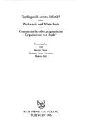 Cover of: Kontroversen, alte und neue: Akten des VII. InternationalenGermanisten-Kongresses, Göttingen, 1985