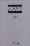 Cover of: Kant-Konkordanz: zu den Werken Immanuel Kants (Bände I-IX der Ausgabe der Preussischen Akademie der Wissenschaften)