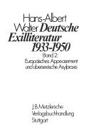 Cover of: Deutsche Exilliteratur 1933-1950.