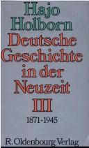 Cover of: Deutsche Geschichte in der Neuzeit.