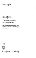 Cover of: Der Weltkonflikt in Deutschland: die Bundesrepublik und die DDR im Brennpunkt des Kalten Krieges, 1949-1961.
