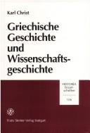 Cover of: Griechische Geschichte und Wissenschaftsgeschichte by Karl Christ