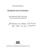 Cover of: Prophetie und Geschichte by Walter Dietrich