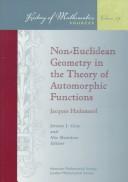 Cover of: Non-Euclidean geometry in the theory of automorphic functions by Jacques Hadamard